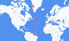 Flights from Parnaíba, Brazil to Kangerlussuaq, Greenland