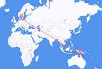 Flyreiser fra Bamaga, Australia til København, Danmark