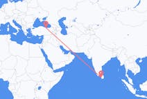 Flyrejser fra Colombo, Sri Lanka til Ordu, Tyrkiet