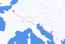 Flights from Tivat, Montenegro to Paris, France