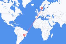 Flyrejser fra São Paulo, Brasilien til Angelholm, Sverige
