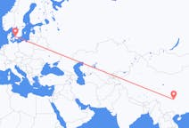 Flyreiser fra Chongqing, Kina til Angelholm, Sverige