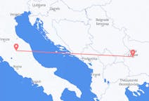 Vluchten van Sofia, Bulgarije naar Perugia, Italië