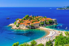 photo of a beautiful panorama view of Bečići is a town in the municipality of Budva, Montenegro.