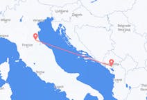 Flyreiser fra Podgorica, Montenegro til Forli, Italia