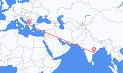 出发地 印度拉贾蒙德里目的地 希腊约阿尼纳的航班