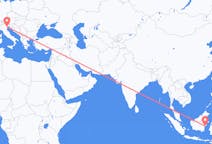 Flyreiser fra Balikpapan, til Venezia