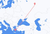 Fly fra Tsjeboksary til Santorini