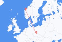 Flights from Sandane, Norway to Pardubice, Czechia