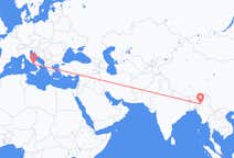 Flyg från Imphal, Indien till Neapel, Italien