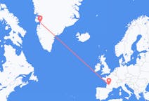 Vluchten van Ilulissat, Groenland naar Bergerac, Frankrijk