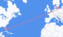 美国出发地 基韋斯特飞往美国目的地 什切青的航班