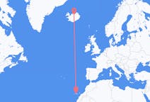 Flights from Tenerife, Spain to Akureyri, Iceland