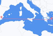 Vluchten van Murcia, Spanje naar Mykonos, Griekenland