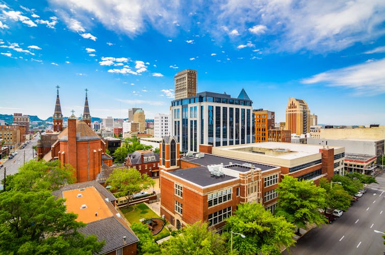 Photo of Birmingham, Alabama, USA downtown city skyline.