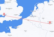 Flyreiser fra Frankfurt, Tyskland til Cardiff, Wales