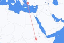 出发地 埃塞俄比亚出发地 甘贝拉目的地 希腊科斯岛的航班