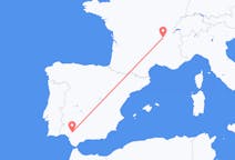 Flyrejser fra Sevilla, Spanien til Lyon, Frankrig