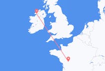 Flights from Poitiers, France to Donegal, Ireland