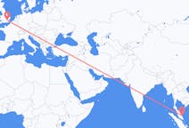Flyrejser fra Kuantan, Malaysia til London, England