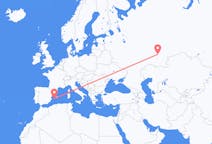 Flyg från Ufa, Ryssland till Ibiza, Spanien