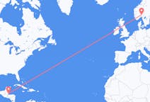 Flyreiser fra Placencia, til Oslo