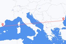 Loty z Warna, Bułgaria do Barcelona, Hiszpania