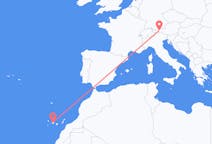 Flyrejser fra Innsbruck, Østrig til Tenerife, Spanien