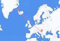 Flights from Belgrade, Serbia to Ísafjörður, Iceland