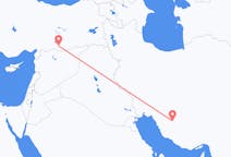 Loty z Sziraz, Iran do Sanliurfy, Turcja