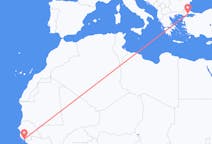 出发地 几内亚比绍比绍目的地 土耳其苏莱曼帕夏的航班