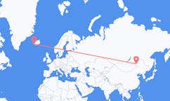 Fly fra Manzhouli til Reykjavik