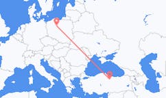 Vluchten van Tokat, Turkije naar Bydgoszcz, Polen