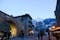 Porta Pretoria, City Gate in ancient Roman period, in the spring evening, Aosta, Valle d'Aosta, Italy