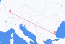 Flyrejser fra Burgas, Bulgarien til Karlsruhe, Tyskland