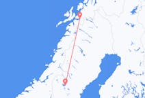 Flüge von der Stadt Narvik in die Stadt Östersund