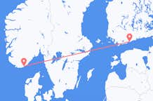 Flights from Kristiansand to Helsinki