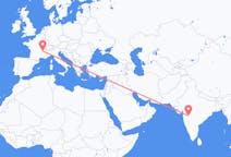 Flights from Aurangabad, India to Lyon, France