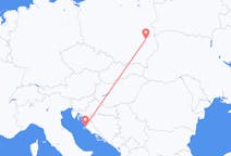 Flights from Zadar, Croatia to Lublin, Poland