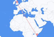 Flights from Pemba Island, Tanzania to Birmingham, England