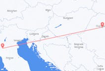 Flyg från Parma, Italien till Cluj-Napoca, Rumänien