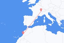Flyrejser fra Agadir, Marokko til Genève, Schweiz