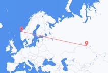 Flyg från Omsk till Ålesund