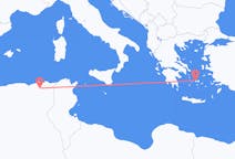 Vluchten van Constantine, Algerije naar Paros, Griekenland