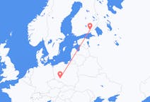 Flyreiser fra Wroclaw, Polen til Villmanstrand, Finland