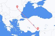 Flyreiser fra Adana, til București