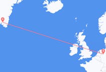 Flyreiser fra Narsarsuaq, Grønland til Münster, Tyskland