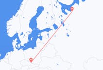 ตั๋วเครื่องบินจากเมืองArkhangelskไปยังเมืองออสตราวา