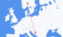 Flyrejser fra Mostar til Oslo