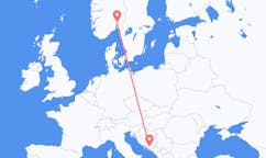 Flights from Mostar, Bosnia & Herzegovina to Oslo, Norway